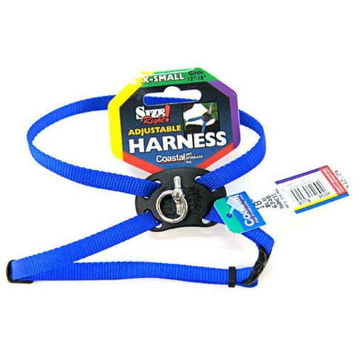 Coastal Pet Size Right Adjustable Nylon Harness - Blue - 076484080258