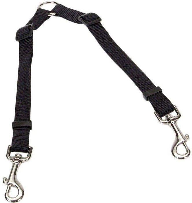 Coastal Pet Two Dog Adjustable Nylon Coupler Black - 076484182044