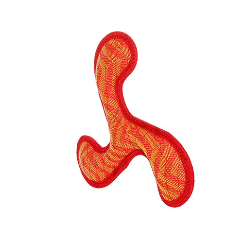 DuraForce Boomerang ZigZag Dog Toy, Red-Red - 180181909535