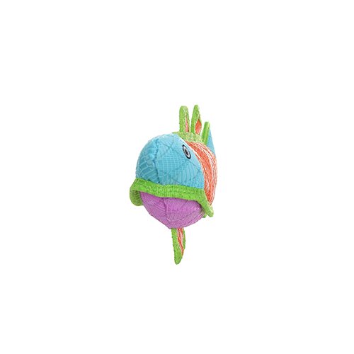 DuraForce Fish Dog Toy, Blue Orange Pink - 180181024603