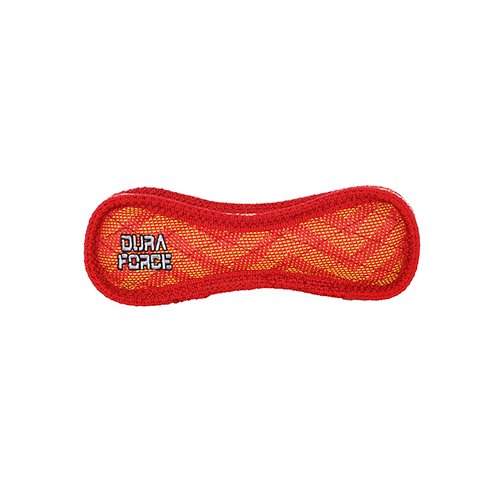 DuraForce Junior Bone ZigZag Dog Toy, Red-Red - 180181909610