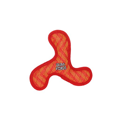 DuraForce Junior Boomerang ZigZag Dog Toy, Red-Red - 180181909658