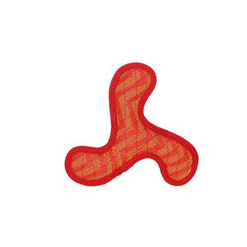 DuraForce Junior Boomerang ZigZag Dog Toy, Red-Red - 180181909658