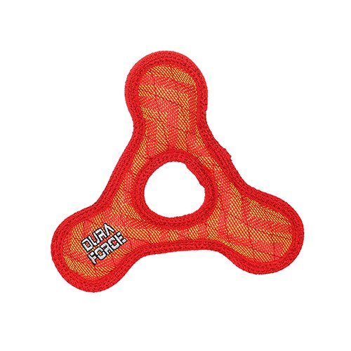 DuraForce Junior TriangleRing ZigZag Dog Toy, Red-Red - 180181909696