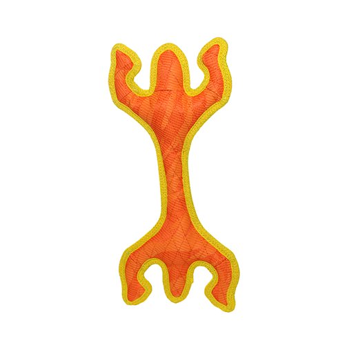 DuraForce Lizard Tiger Dog Toy, Orange-Yellow - 180181020551