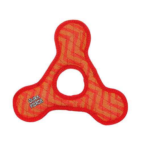 DuraForce TriangleRing ZigZag Dog Toy, Red-Red - 180181909573