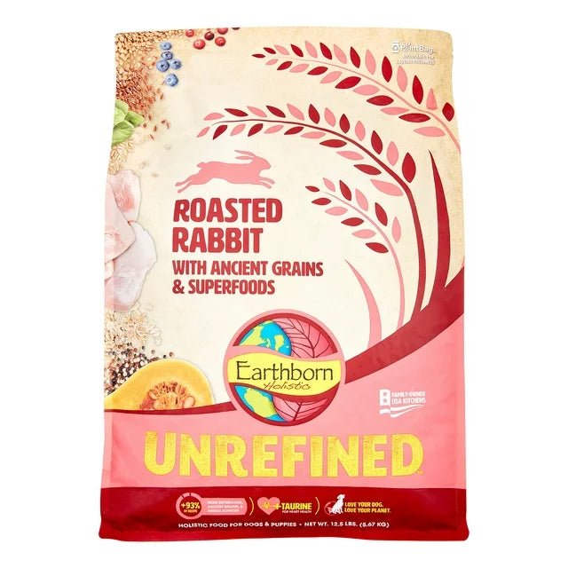 Earthborn Holistic Unrefined Roasted Rabbit with Ancient Grains & Superfoods Dry Dog Food - 034846540802