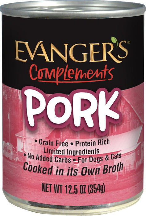 Evanger's Grain Free Pork Canned Dog & Cat Food - 077627311079