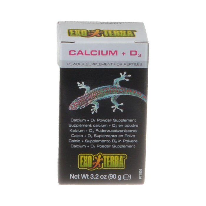 Exo-Terra Calcium + D3 Powder Supplement for Reptiles - 015561218566