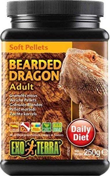 Exo Terra Soft Pellets Adult Bearded Dragon Food - 015561232173