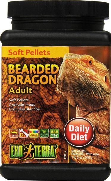 Exo Terra Soft Pellets Adult Bearded Dragon Food - 015561232180