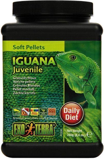 Exo Terra Soft Pellets Juvenile Iguana Food - 015561232326