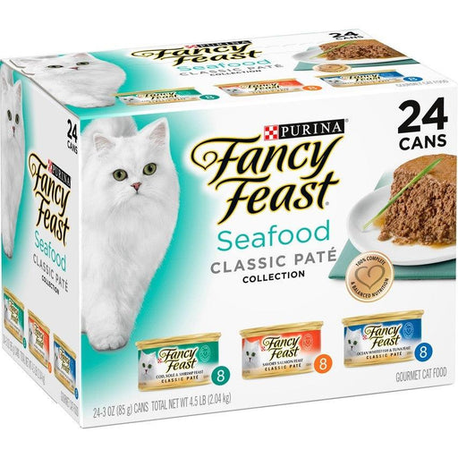 Fancy Feast Classic Seafood Feast Variety Pack Canned Cat Food - 050000428243