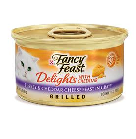 Fancy Feast Delights Grilled Turkey and Cheese Canned Cat Food - 00050000579341