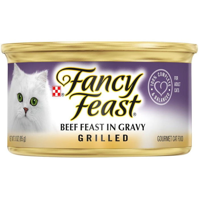 Fancy Feast Grilled Beef Feast In Gravy Canned Cat Food - 050000040711