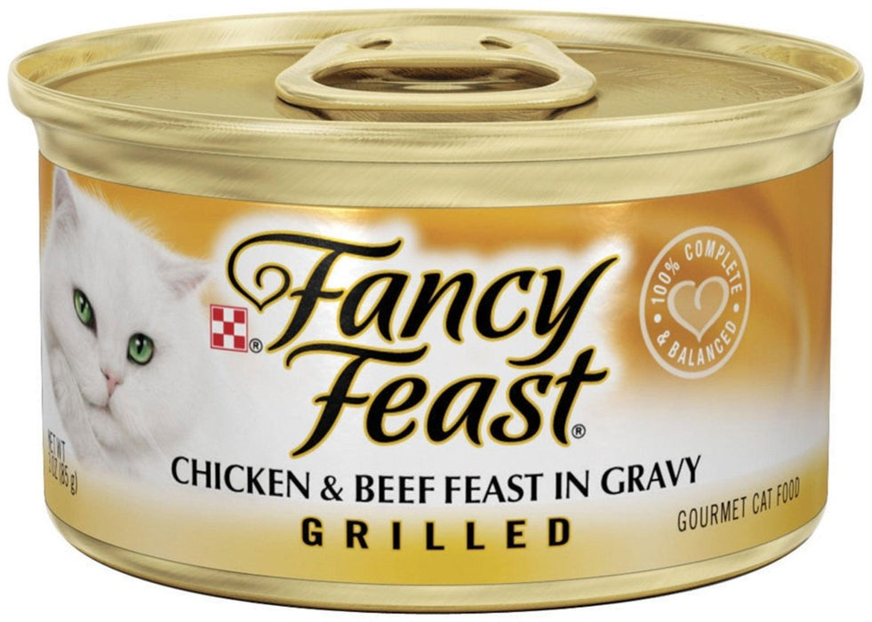 Fancy Feast Grilled Chicken and Beef Canned Cat Food - 00050000102174