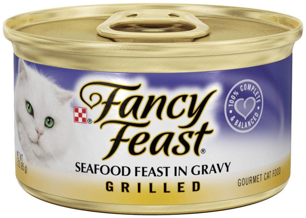 Fancy Feast Grilled Seafood Feast in Gravy Cat Food Canned - 00050000572175