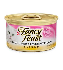 Fancy Feast Sliced Chicken Hearts and Liver Feast Canned Cat Food - 10050000434647