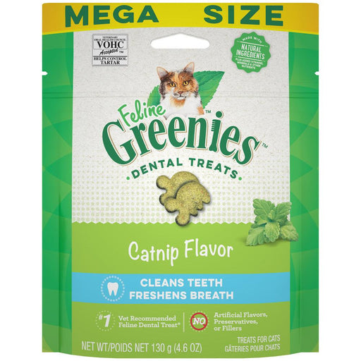 Feline Greenies Adult Natural Dental Care Catnip Flavor Cat Treats - 642863111372