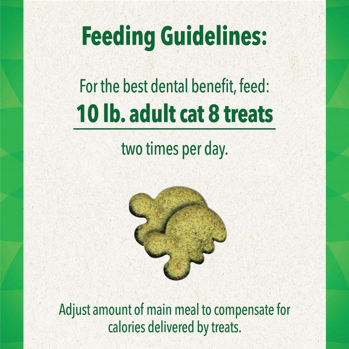 Feline Greenies Adult Natural Dental Care Savory Salmon Flavor Cat Treats - 642863111402