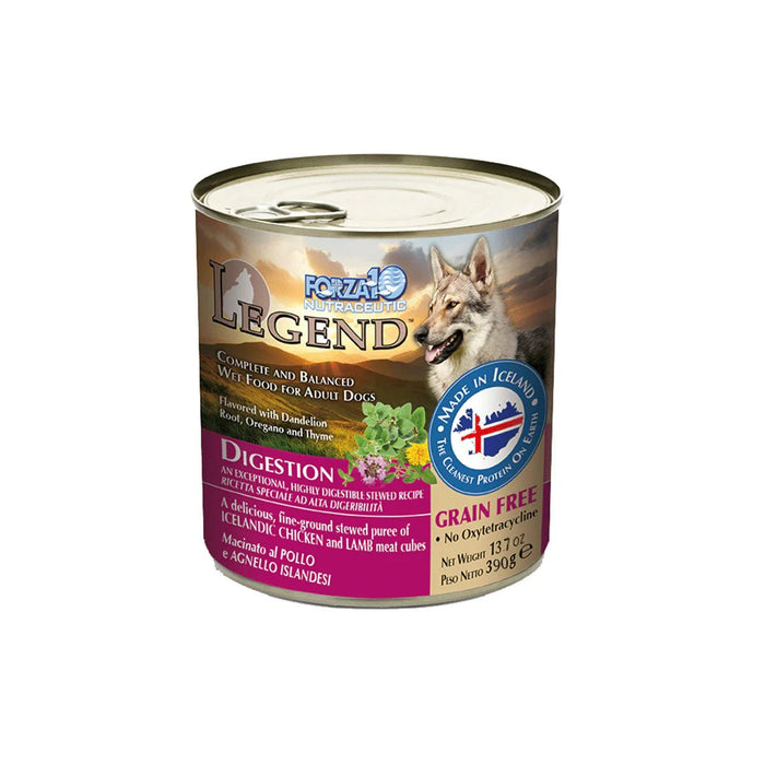 Forza10 Nutraceutic Legend Digestion Icelandic Chicken & Lamb Recipe Grain-Free Canned Dog Food - 8020245712447