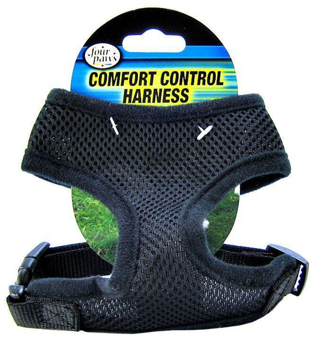 Four Paws Comfort Control Harness - Black - 045663591519