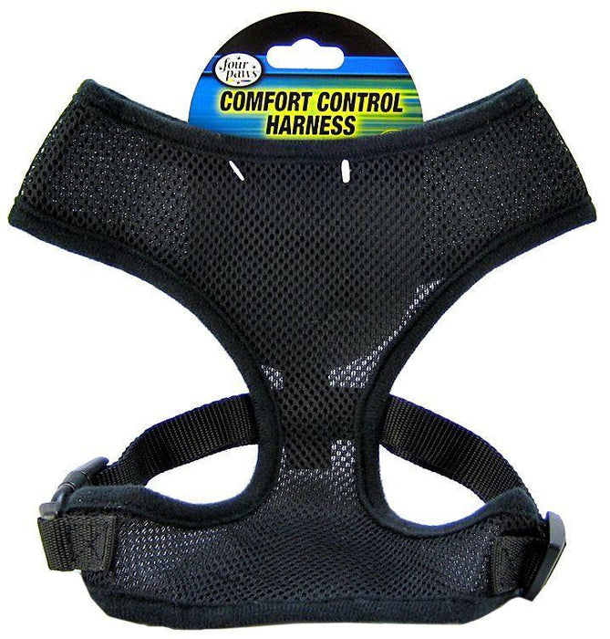 Four Paws Comfort Control Harness - Black - 045663591816