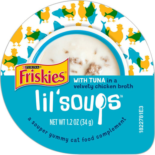 Friskies Natural Grain-Free Lil' Soups With Tuna In Chicken Broth Cat Food Compliment - 00050000171958