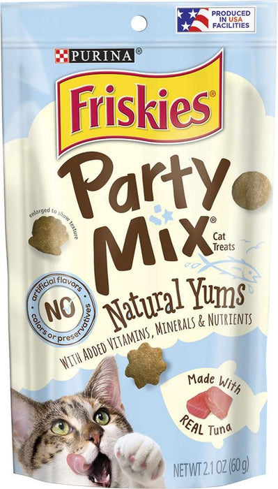 Friskies Party Mix Natural Yums with Real Tuna Cat Treats - 050000294367