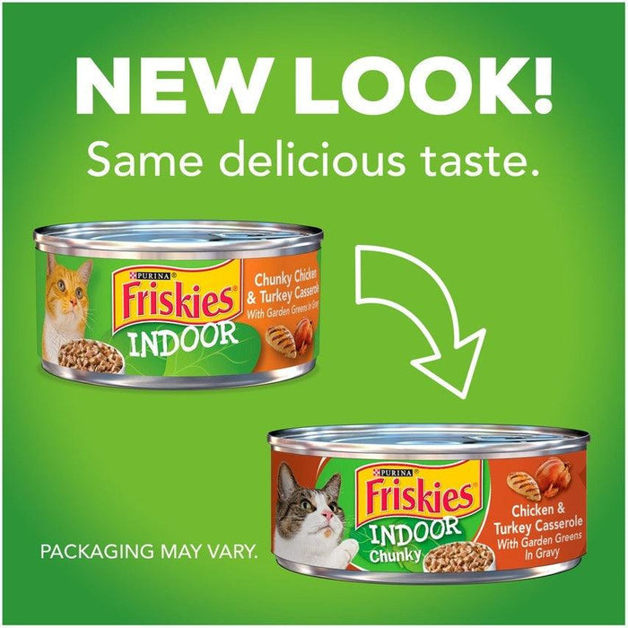 Friskies Selects Indoor Chunky Chicken and Turkey Casserole Canned Cat Food - 00050000573998