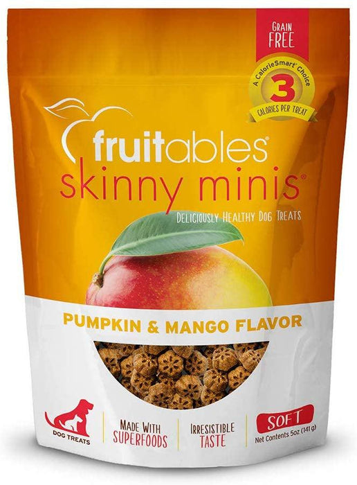 Fruitables Chewy Skinny Minis Pumpkin Mango Flavor Dog Treats - 895352002303