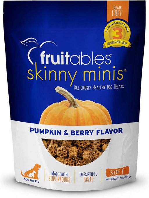 Fruitables Skinny Mini Pumpkin & Blueberry Dog Treats - 895352002297