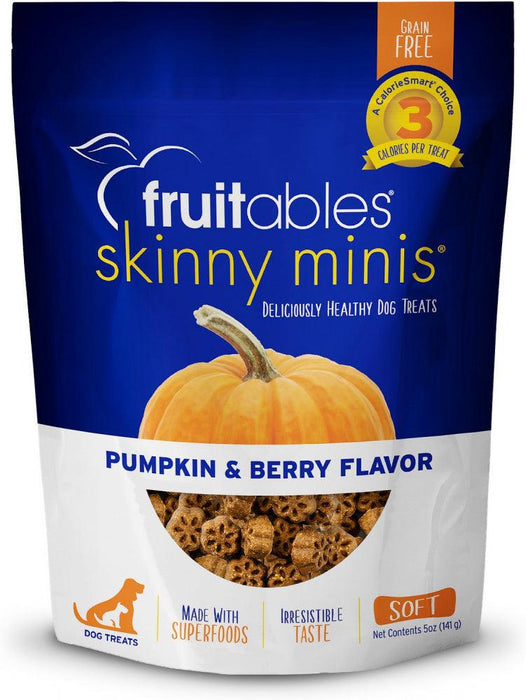 Fruitables Skinny Mini Pumpkin & Blueberry Dog Treats - 895352002297