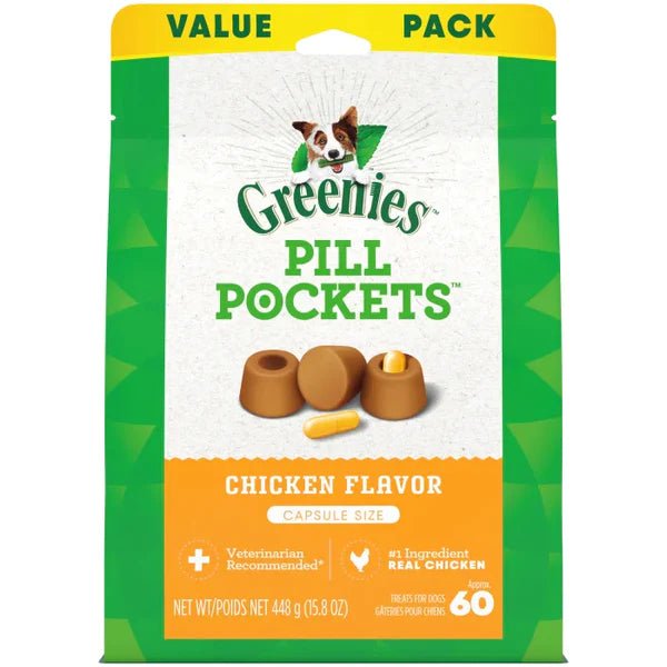 Greenies Pill Pockets Canine Chicken Flavor Dog Treats - 642863104107