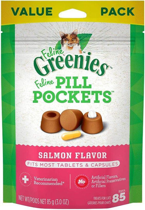 Greenies Pill Pockets Salmon Flavor Cat Treats - 642863109065