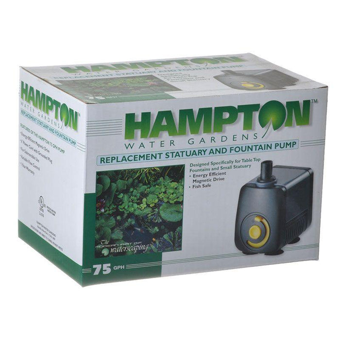 Hampton Water Gardens Replacement Statuary & Fountain Pump - 025033804159