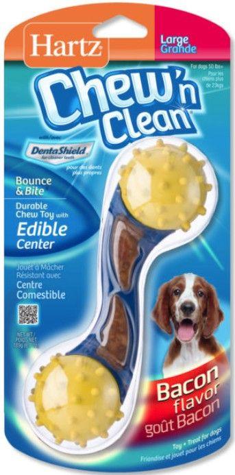 Hartz Chew N Clean Dental Bounce & Bite - Bacon - 032700109660