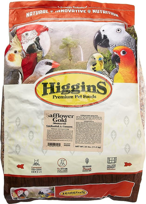 Higgins Safflower Gold Conure & Cockatiel Food - 046706251254