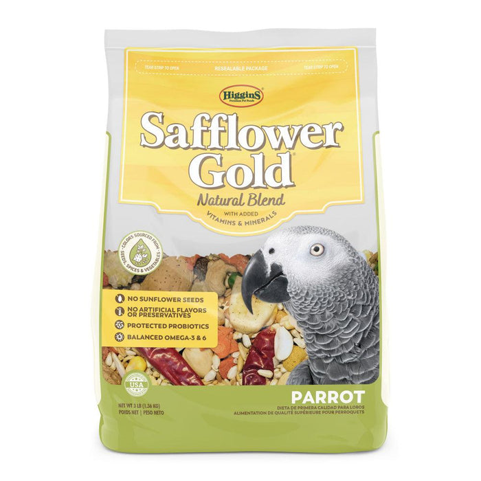 Higgins Safflower Gold Parrot Food - 046706301218