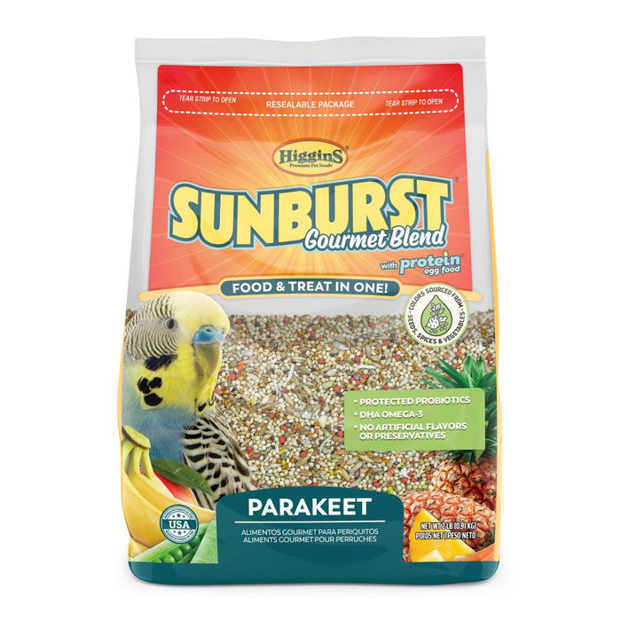 Higgins Sunburst Gourmet Blend Parakeet Food - 046706302284