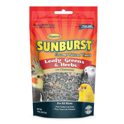 Higgins Sunburst Gourmet Treats Leafy Greens & Herbs - 046706322565