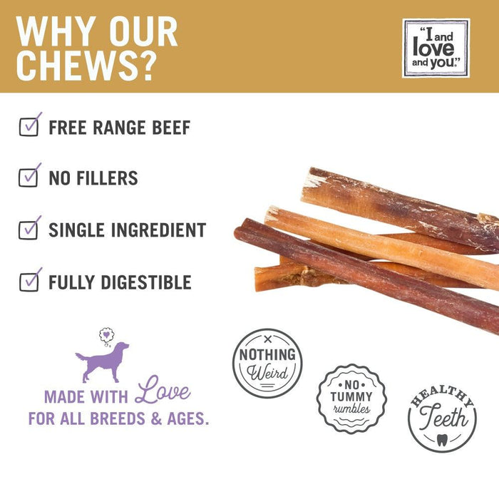 I and Love and You Free Grain Free Ranger Bully Stix Dog Treats - 818336010002