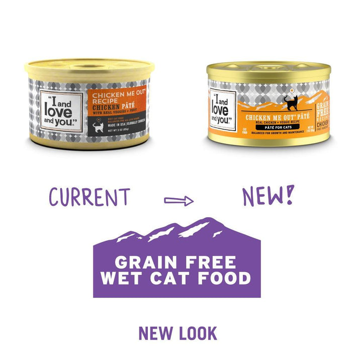 I and Love and You Grain Free Chicken Me Out Pate Recipe Canned Cat Food - 10818336010221