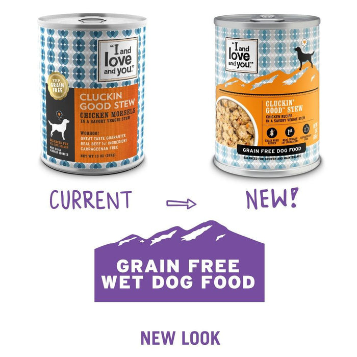 I and Love and You Grain Free Clucking Good Stew Canned Dog Food - 10818336010191