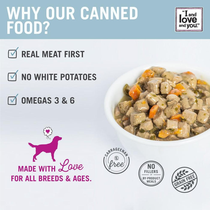 I And Love And You Grain Free Moo Moo Venison Stew Canned Dog Food - 10818336011969