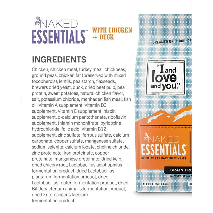 I and Love and You Grain Free Naked Essentials Chicken & Duck Dry Dog Food - 818336011849