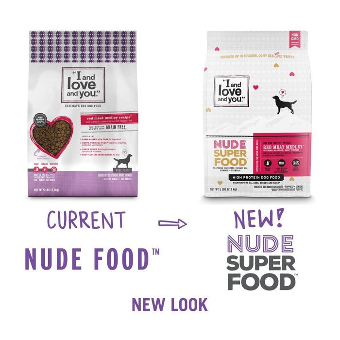 I and Love and You Grain Free Nude Super Food Red Meat Medley Dry Dog Food - 818336010095