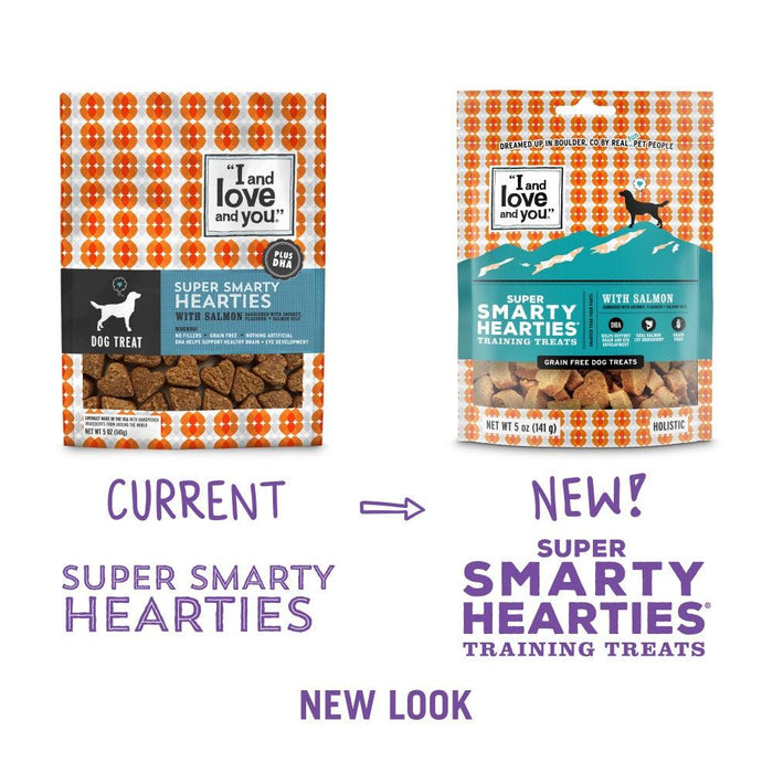 I and Love and You Super Smarty Hearties Grain Free Dog Treats - 818336012235