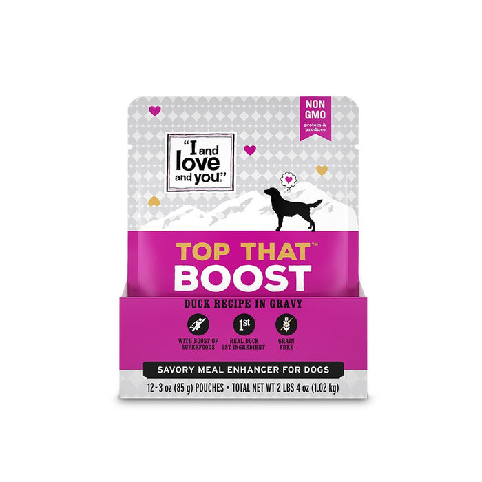 I and Love and You Top That Boost Duck Recipe in Gravy Meal Enhancer for Dogs - 10818336012713