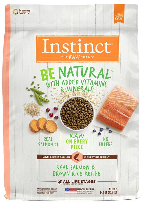 Instinct Be Natural Salmon & Brown Rice Recipe Dry Dog Food - 769949652915